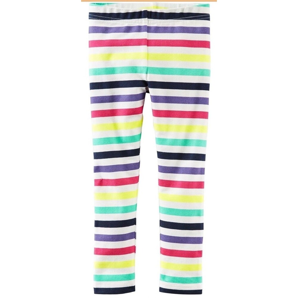 Carter's Baby Girl's Striped Pull-On Leggings; Multicolor (9 Months)